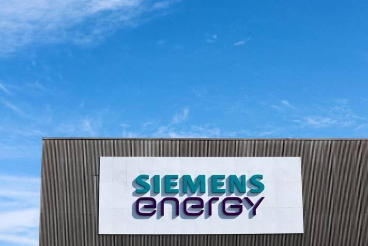 Logo de Siemens Energy à Muelheim an der Ruhr, en Allemagne