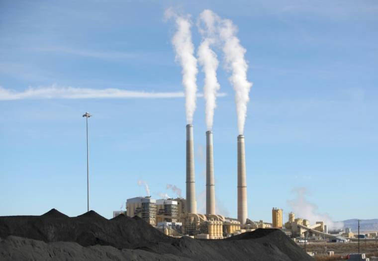 Une centrale à charbon dans l'Utah, aux Etats-Unis, en novembre 2019 ( AFP / GEORGE FREY )
