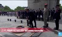 Joe Biden accueilli en grande pompe à Paris : la flamme du soldat inconnu ravivée