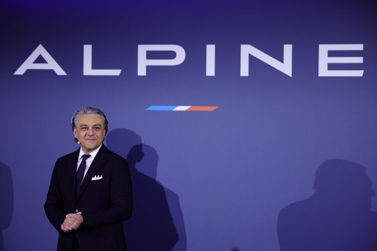 Luca de Meo, Directeur Général de Renault, lors du lancement de l'Alpine A522