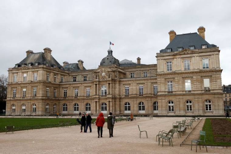 Le palais du Luxembourg, qui abrite le Sénat français, à Paris