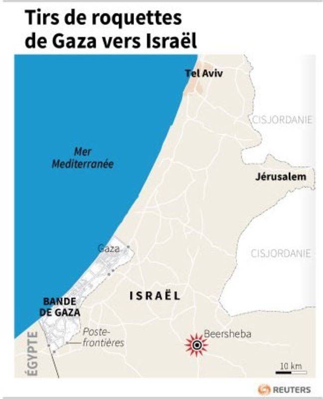 TIRS DE ROQUETTES DE GAZA VERS ISRAËL