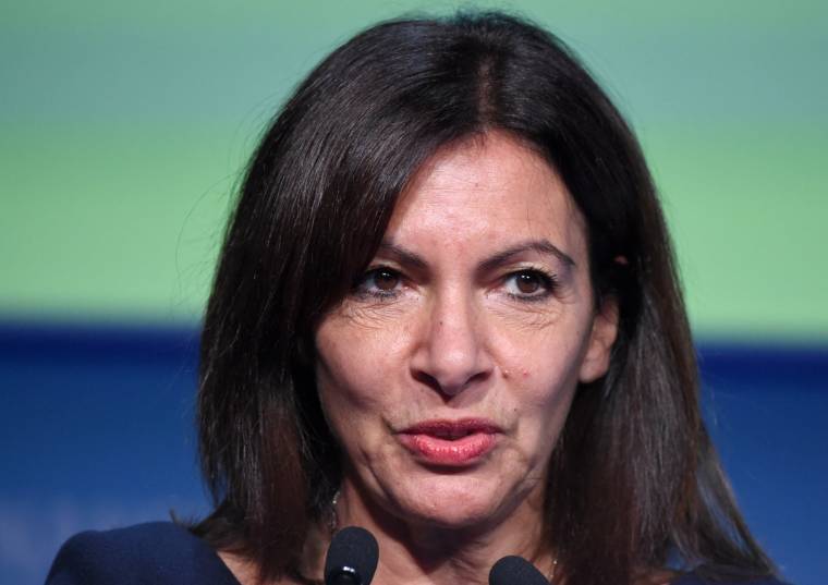 La candidate PS à l'élection présidentielle et maire de Paris Anne Hidalgo, le 26 octobre 2021. ( AFP / ERIC PIERMONT )