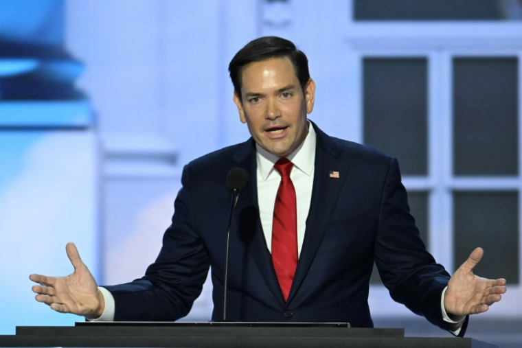 Le sénateur américain Marco Rubiolors de la Convention républicaine à Milwaukee, le 16 juillet 2024 ( AFP / ANDREW CABALLERO-REYNOLDS )