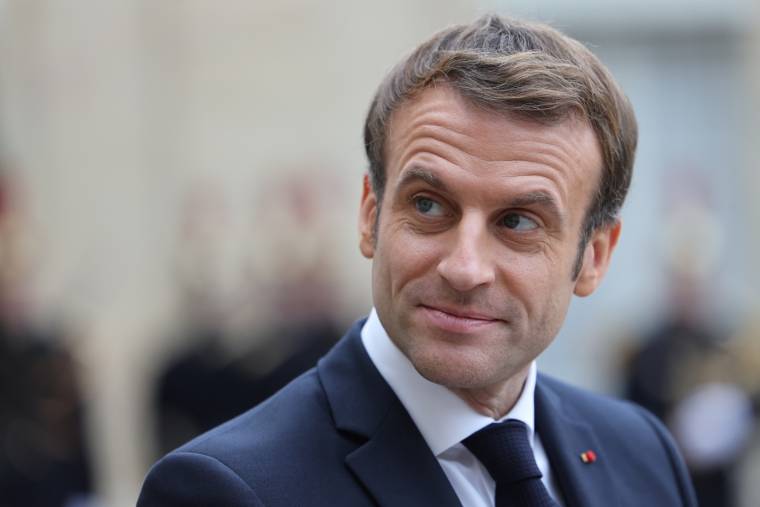 Emmanuel Macron, le 30 novembre 2021, à Paris ( AFP / Thomas COEX )