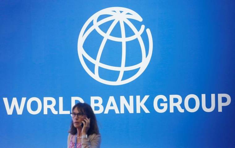 Photo d'archives du logo de la Banque Mondiale