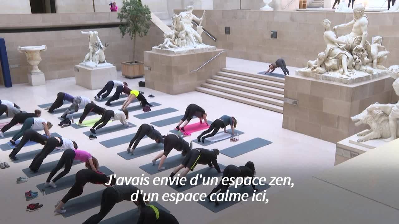 Cardio, yoga, disco: le Louvre à l'heure des JO