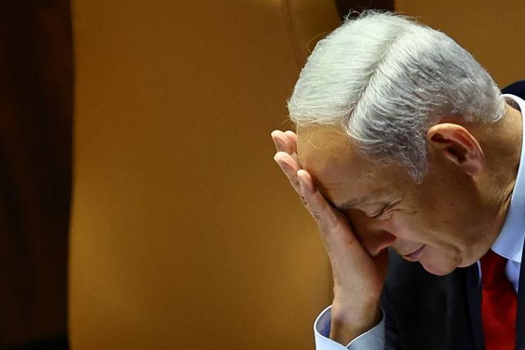 Le Premier ministre israélien Benyamin Netanyahou lors d'une réunion de la Knesset