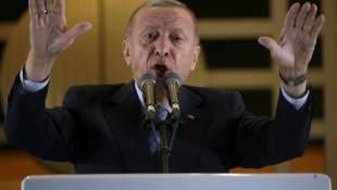 Le président turc Tayyip Erdogan à Ankara le 29 mai 2023 ( AFP / Adem ALTAN )