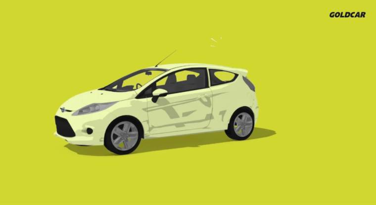 Europcar va racheter Goldcar, leader de la location de véhicules bon marché en Europe. (© Goldcar / capture d'écran)