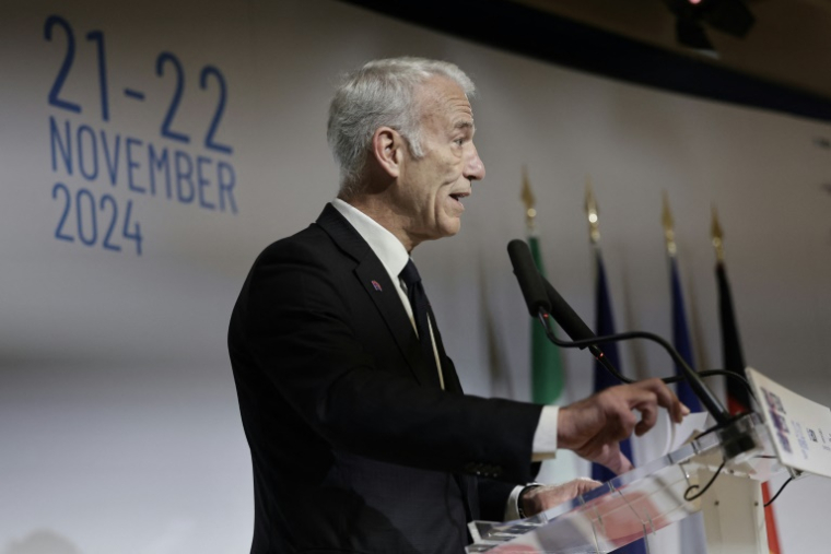 Le président du Medef Patrick Martin souhaite élargir la discussion envisagée sur les retraites au "financement de la protection sociale" par de la "capitalisation" ou de la "fiscalité" ( AFP / STEPHANE DE SAKUTIN )