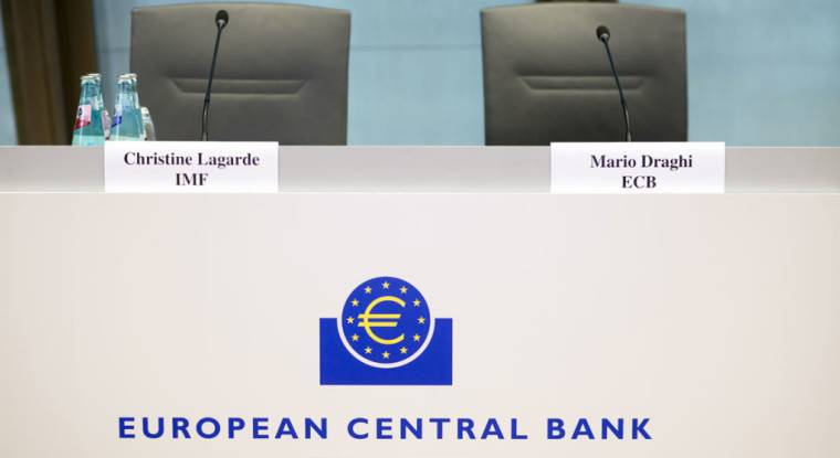 Le 1er novembre, Mario Draghi a cédé sa place à Christine Lagarde. (© BCE)