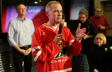 Mark Carney à Ottawa, le 15 février 2025. ( AFP / Dave Chan )