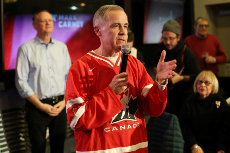 Mark Carney à Ottawa, le 15 février 2025. ( AFP / Dave Chan )