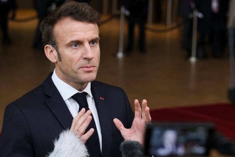 Le président français Emmanuel Macron lors du sommet des dirigeants européens à Bruxelles, en Belgique