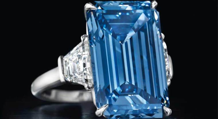 Diamant oppenheimer blue. (© Christie's et Sotheby's)
