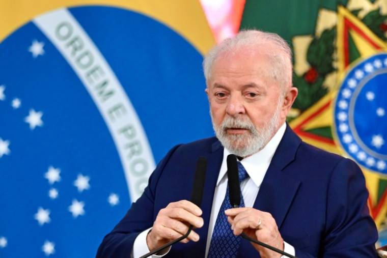 Le président brésilien Luiz Inacio Lula da Silva le 20 novembre 2023 à Brasilia ( AFP / EVARISTO SA                   )
