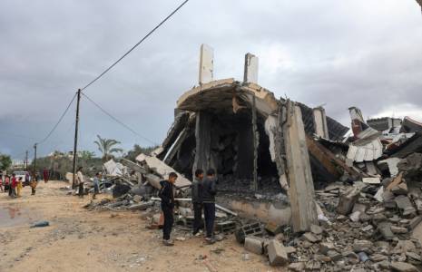 Destructions à Rafah, dans le sud de la bande de Gaza, après un bombardement, le 6 mai 2024 ( AFP / - )