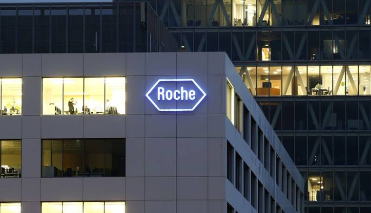 Le logo de la société pharmaceutique suisse Roche