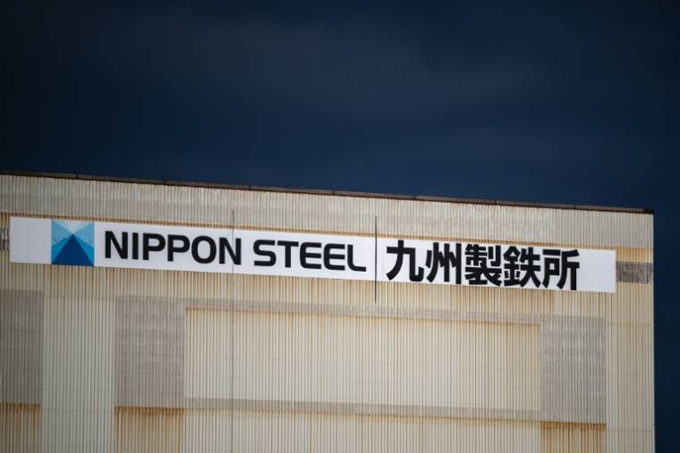 Sur un site de Nippon Steel à Kitakyushu, dans la préfecture de Fukuoka, le 16 février 2024 ( AFP / Philip FONG )