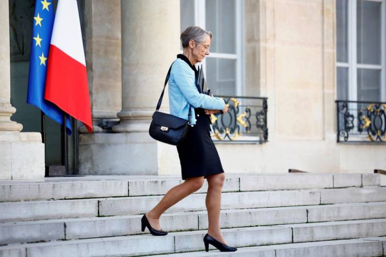 La Première ministre française Elisabeth Borne à l'Elysée
