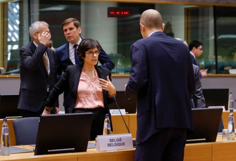 Le ministre belge de l'Énergie, Tinne Van der Straeten, lors d'une réunion à Bruxelles