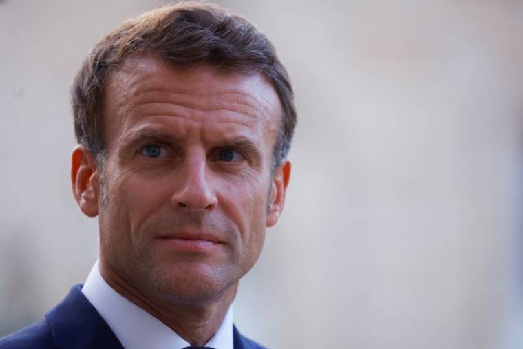 Le président français Emmanuel Macron lors d'une réunion au palais de l'Élysée à Paris