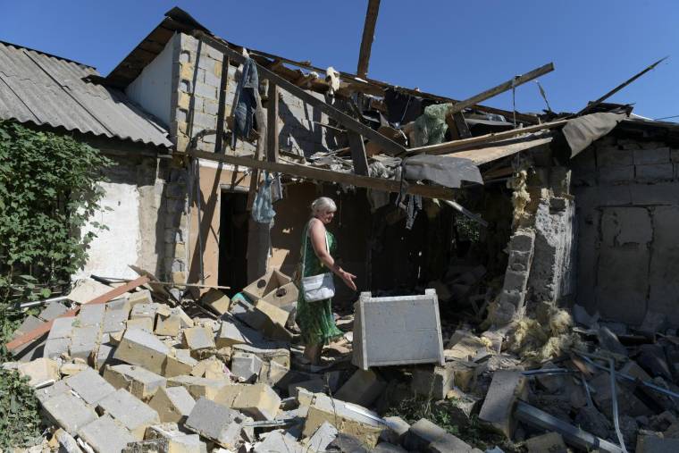 A Donetsk, à l'est de l'Ukraine, le 13 août. ( AFP / - )
