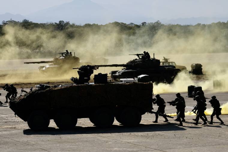 Un exercice de l'armée taïwainaise (illustration) ( AFP / SAM YEH )