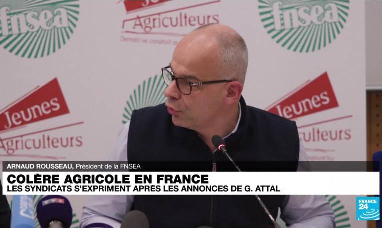 REPLAY : conférence de presse des syndicats agricoles en marge des mobilisations à travers la France