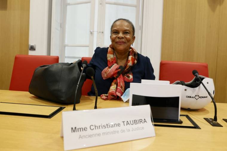 Christiane Taubira à Paris, le 9 juillet 2020. ( AFP / THOMAS SAMSON )