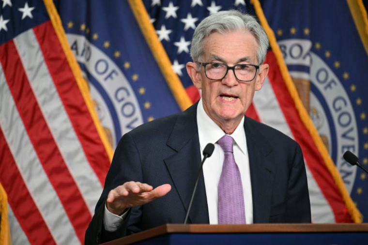 Jerome Powell lors d'une conférence de presse à Washington le 18 septembre 2024 ( AFP / Mandel NGAN )