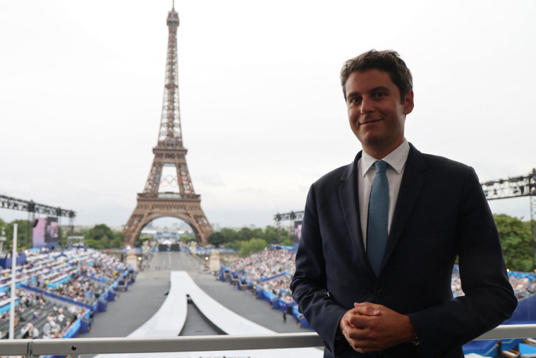 Gabriel Attal à Paris le 26 juillet 2024. ( POOL / LUDOVIC MARIN )