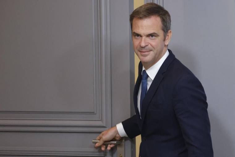 Le porte-parole du gouvernement Olivier Véran à Paris le 14 septembre 2022.  ( AFP / LUDOVIC MARIN )