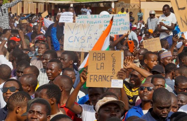 Des manifestants à Niamey, au Niger