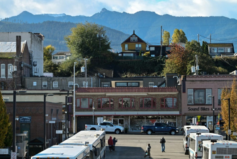 Le centre-ville de Port Angeles, le 16 octobre 2024 dans le comté de Clallam de l'Etat de Washington ( AFP / Robyn Beck )