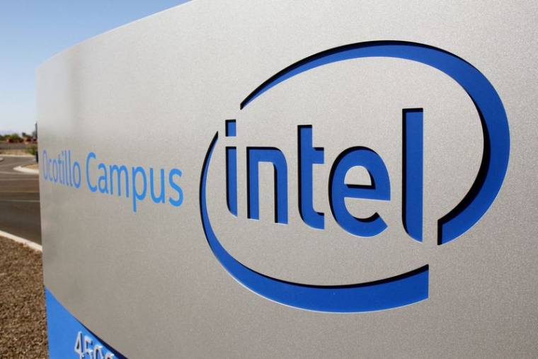Photo d'archives du logo d'Intel