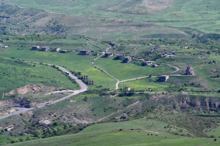Le village de  Voskepar (Ashaghi pour l'Azerbaïdjan) le 26 avril 2024 ( AFP / KAREN MINASYAN )