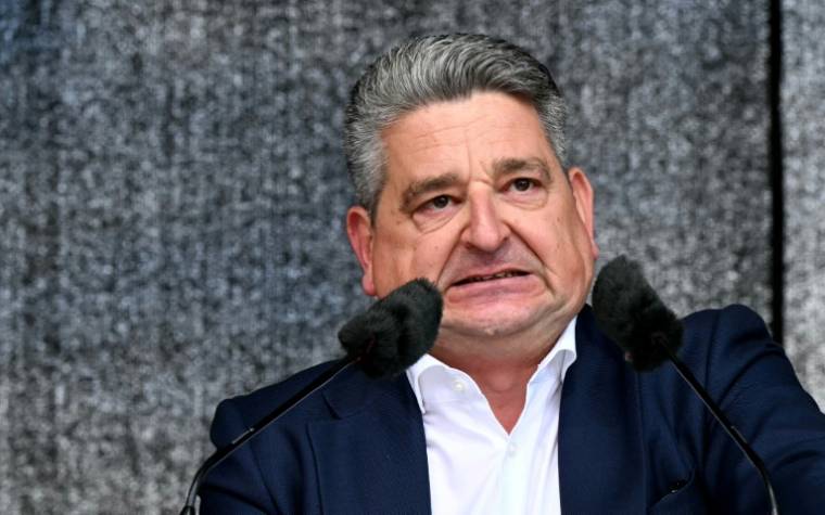 Le patron de Thyssenkrupp Miguel Lopez le 23 mai 2024 à Essen, en Allemagne ( AFP / INA FASSBENDER )