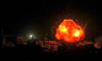 Bombardement israélien sur Rafah, dans le sud de la bande de Gaza, le 26 mars 2024 ( AFP / Said KHATIB )