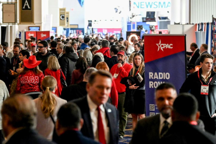 La convention CPAC à National Harbor, près de Washington, le 21 février 2025 ( AFP / Alex Wroblewski )