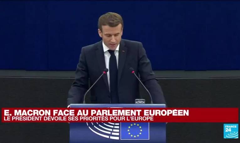 Macron dévoile ses priorités pour l'Europe face au Parlement européen