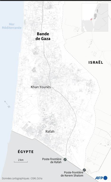 Sud de la bande de Gaza ( AFP / Sophie RAMIS )