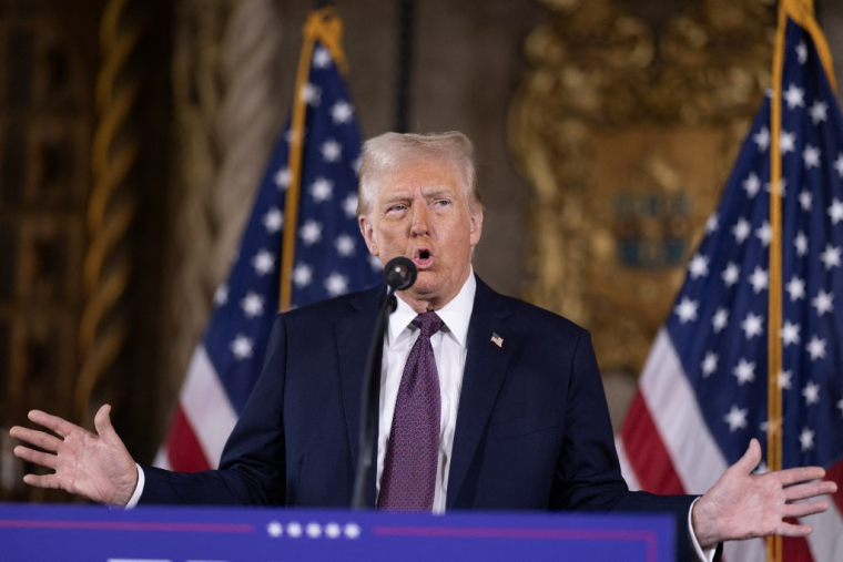 Donald Trump à Palm Beach, États-Unis, le 7 janvier 2025. (GETTY IMAGES NORTH AMERICA / SCOTT OLSON)