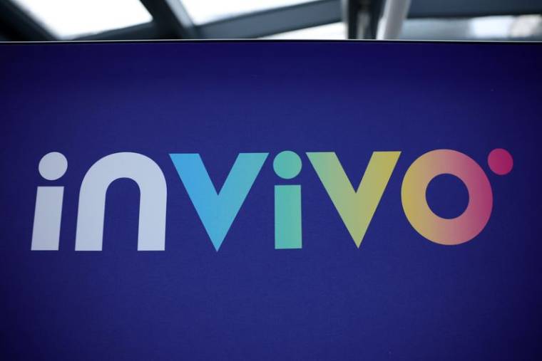 Le logo d'InVivo au siège de la société à Paris