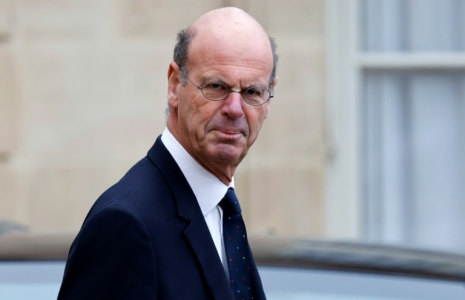 Le ministre de l'Economie, Eric Lombard, à l'Elysée le 29 janvier 2025 ( AFP / Ludovic MARIN )