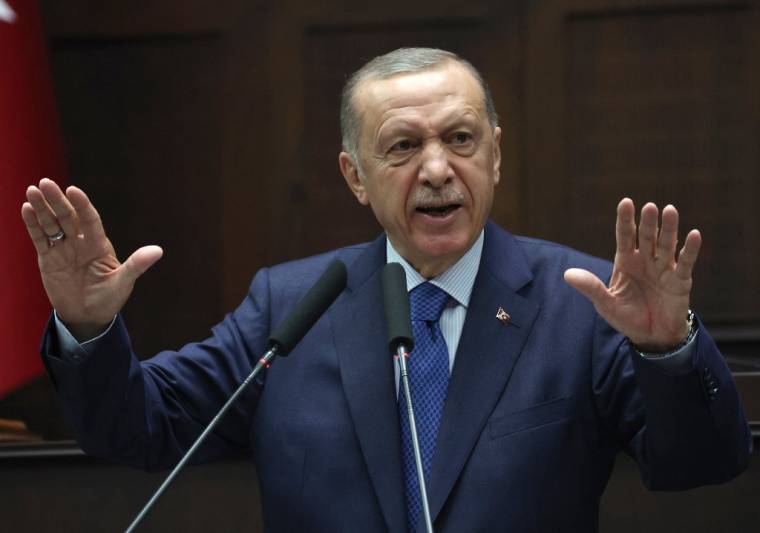 Recep Tayyip Erdogan à Ankara, en Turquie, le 21 juin 2023. ( AFP / ADEM ALTAN )