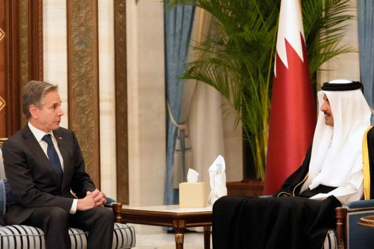 Le secrétaire d'État américain Anthony Blinken se rend au Qatar