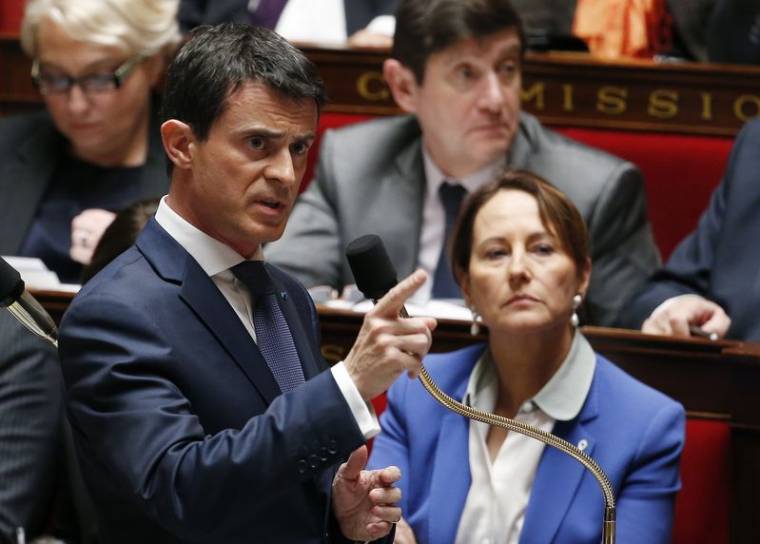French Prime Minister Manuel Valls speaks during the questions to the government session at the National Assembly in Paris
