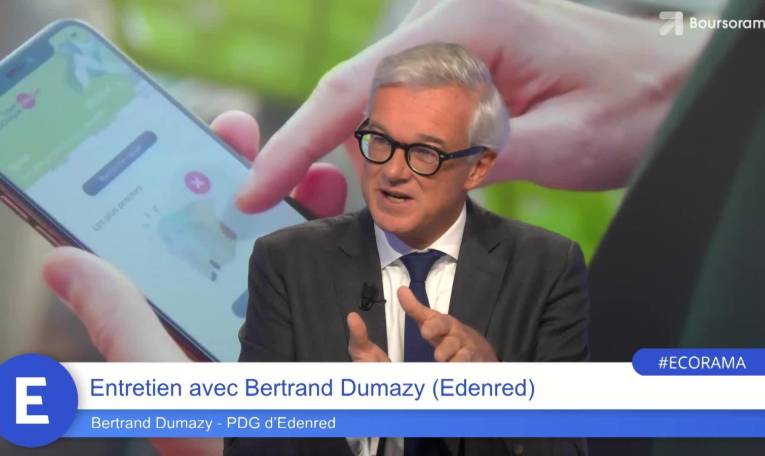 Bertrand Dumazy (PDG d'Edenred) : "Nous sommes une valeur de croissance profitable !"